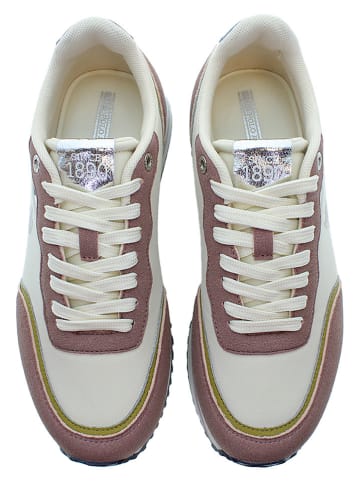 U.S. Polo Assn. Sneakers crème/lichtroze/donkerblauw
