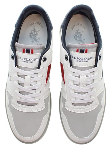 U.S. Polo Assn. Sneakersy w kolorze biało-szaro-granatowym
