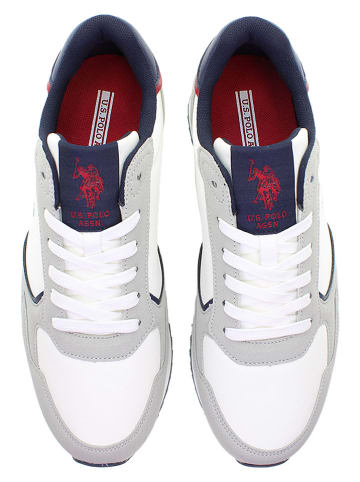 U.S. Polo Assn. Sneakersy w kolorze biało-szarym