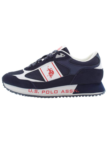 U.S. Polo Assn. Skórzane sneakersy w kolorze granatowym