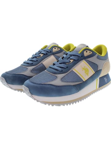 U.S. Polo Assn. Sneakers blauw/beige