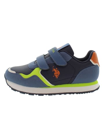 U.S. Polo Assn. Sneakers in Dunkelblau/ Blau/ Grün