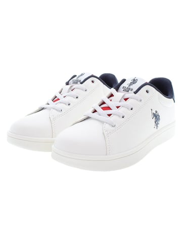 U.S. Polo Assn. Sneakers wit/donkerblauw