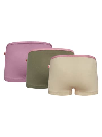 LEGO Pełne majtki (3 pary) w kolorze beżowo-oliwkowo-fioletowym