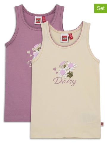 LEGO 2er-Set: Unterhemden in Beige/ Lila