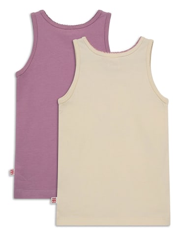 LEGO Podkoszulki (2 szt.) w kolorze beżowo-fioletowym