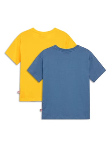 LEGO 2-delige set: shirts bruin/geel/blauw
