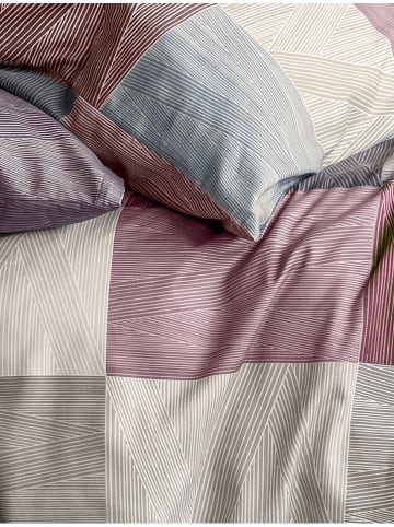 Irisette Komplet pościeli w kolorze beżowo-szaro-czerwonym z kory