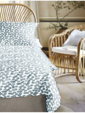 Irisette Komplet pościeli w kolorze biało-zielonym z kory