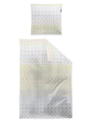 Irisette Seersucker beddengoedset grijs/geel
