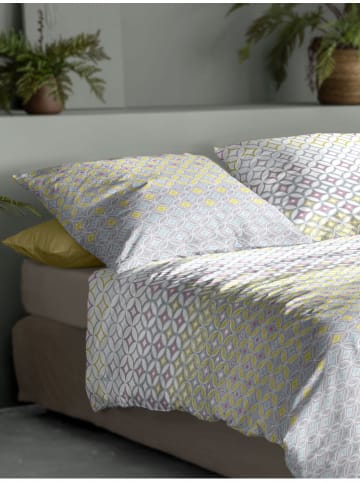 Irisette Komplet pościeli w kolorze szaro-żółtym z kory