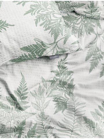 Irisette Seersucker-Bettwäsche-Set in Grün