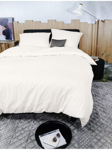 Irisette Seersucker-Bettwäsche-Set in Creme