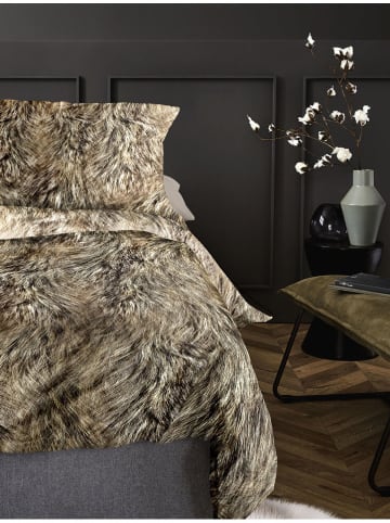 Irisette Bettwäsche-Set in Braun/ Beige