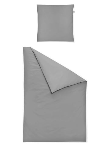 Irisette Biber-Bettwäsche-Set in Grau