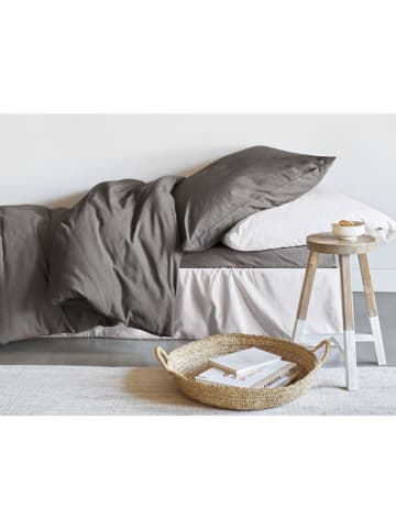 Irisette Komplet pościeli flanelowej w kolorze szarym
