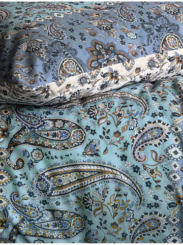 Irisette Biber-Bettwäsche-Set in Blau
