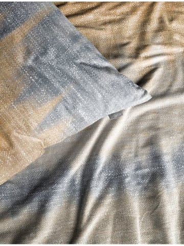 Irisette Komplet pościeli flanelowej w kolorze szaro-żółtym