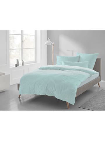 Irisette Satin-Bettwäsche-Set in Türkis
