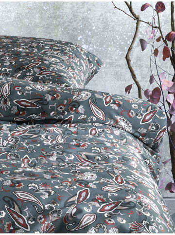 Irisette Komplet pościeli satynowej w kolorze antracytowym