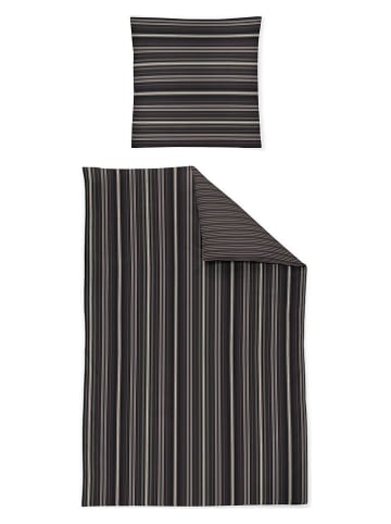 Irisette Satijnen beddengoedset grijs/antraciet/rood