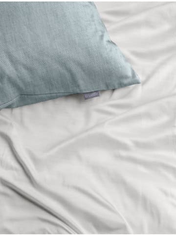Irisette Komplet pościeli satynowej w kolorze biało-błękitnym