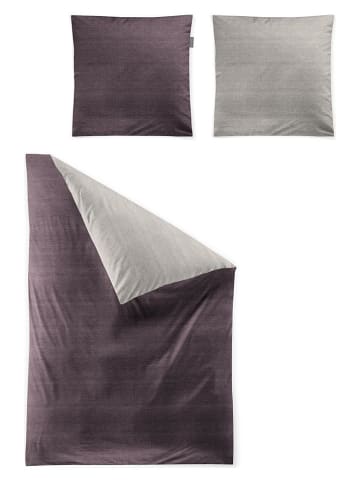 Irisette Satijnen beddengoedset paars/wit