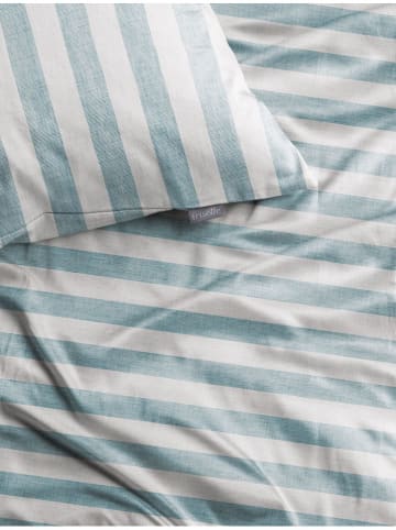 Irisette Komplet pościeli satynowej w kolorze kremowo-turkusowym