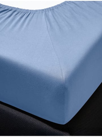 Irisette Prześcieradło dżersejowe w kolorze niebieskim na gumce