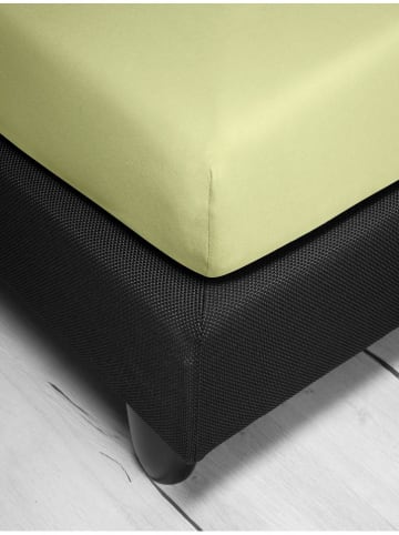 Irisette Prześcieradło dżersejowe w kolorze jasnozielonym na gumce