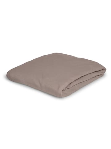 Irisette Interlock-Jersey-Spannbettlaken in taupe