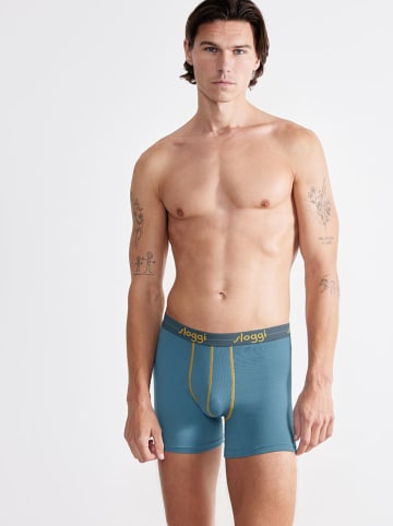 Sloggi 2-delige set: boxershortsblauw/grijs