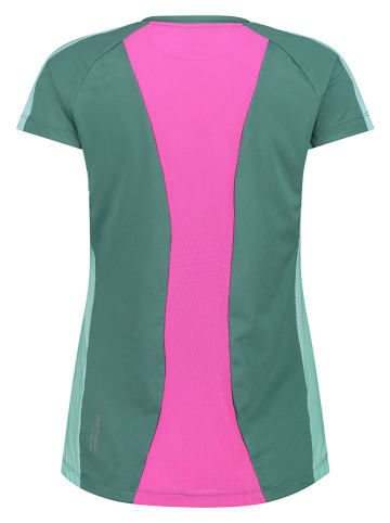 cmp Koszulka funkcyjna w kolorze zielono-różowym