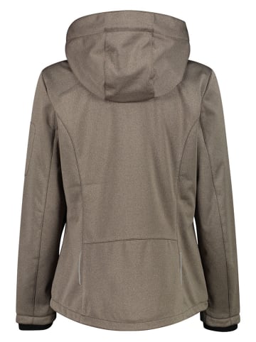 cmp Kurtka softshellowa w kolorze szarobrązowym