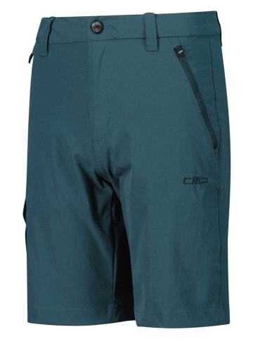 cmp Bermudy funkcyjne w kolorze ciemnozielonym