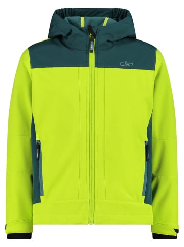 cmp Kurtka softshellowa w kolorze żółto-zielonym