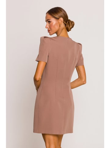 made of emotion Sukienka w kolorze jasnobrązowym