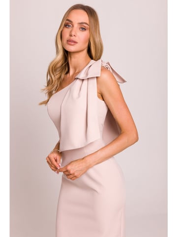 made of emotion Sukienka w kolorze beżowym