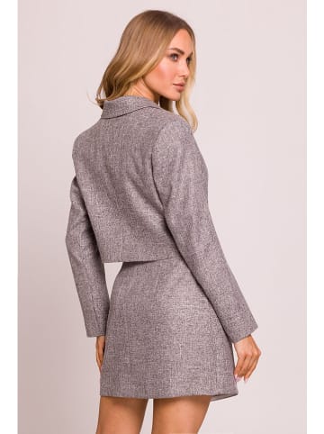 made of emotion Blezer w kolorze szarym