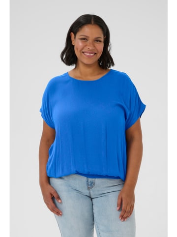 KAFFE curve Bluse in Blau