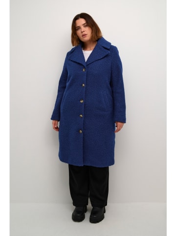 KAFFE curve Tussenmantel blauw