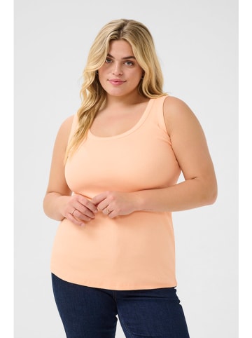 KAFFE curve Top abrikooskleurig