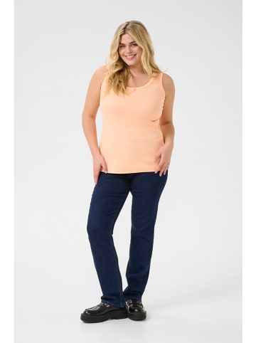 KAFFE curve Top abrikooskleurig