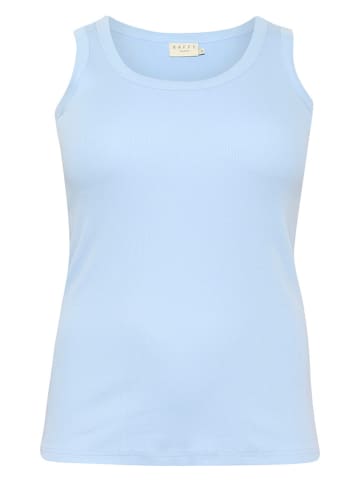 KAFFE curve Top w kolorze błękitnym