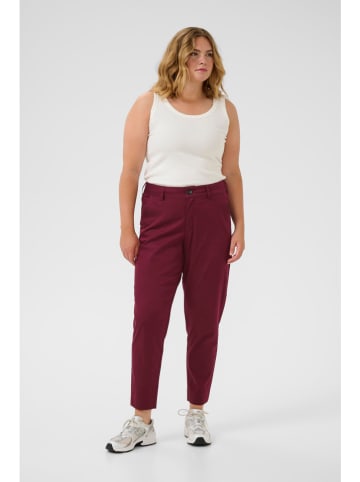 KAFFE curve Chino in Bordeaux
