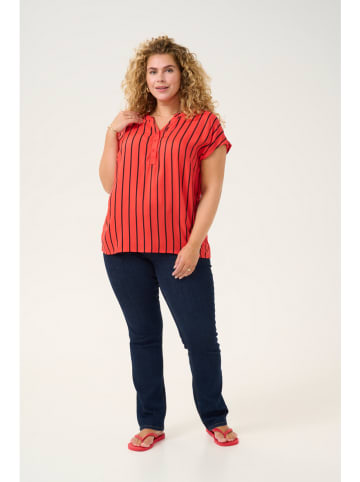 KAFFE curve Blouse rood/zwart