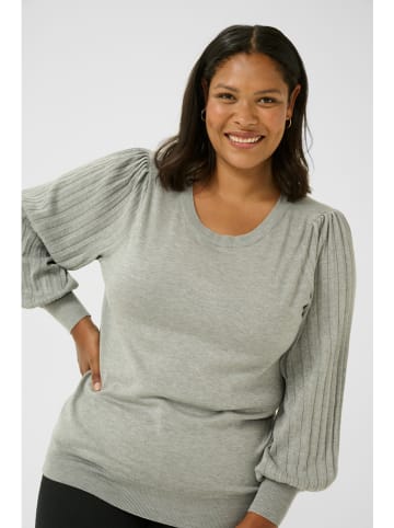 KAFFE curve Pullover in Grau
