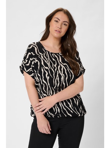 KAFFE curve Blouse zwart/wit