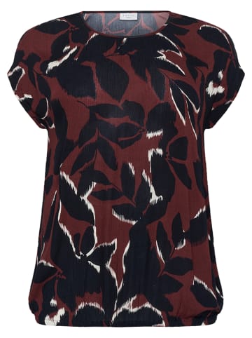 KAFFE curve Bluse in Braun/ Schwarz/ Weiß