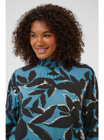 KAFFE curve Blouse blauw/zwart